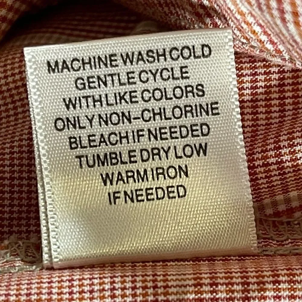 Christopher & Banks Red Cream Plaid Cotton Vest Size Small